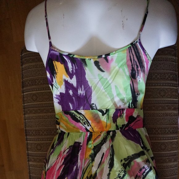 Mac & Jac Women's Dress Multicolored Floral Fit and Flare size L New - Picture 6 of 7
